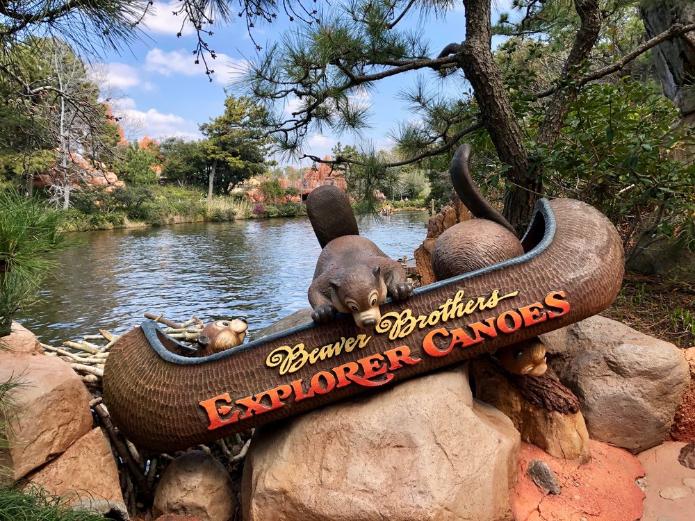 tokyo disneyland beaver canoe