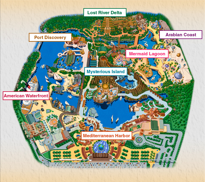 Tokyo Disneysea map