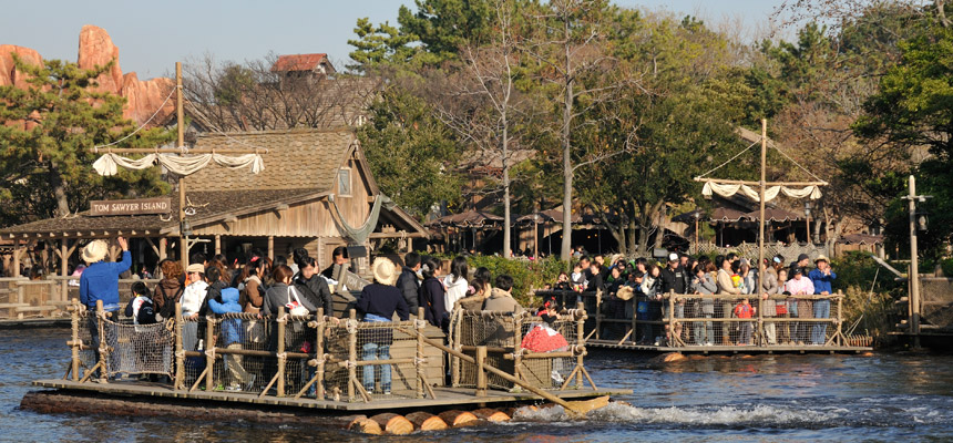 tokyo disneyland tom sawyer island rafts